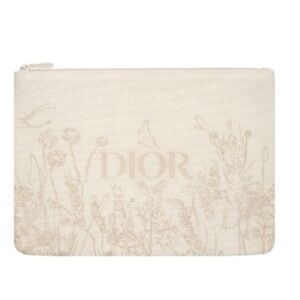 Dior Ivory Botanical Pouch Novelty‎ Gift With Purchase Item